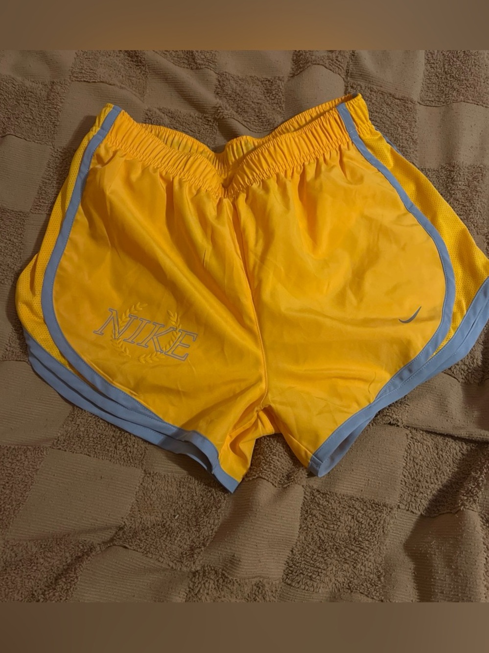 Nike orange Shorts with gray Trim
